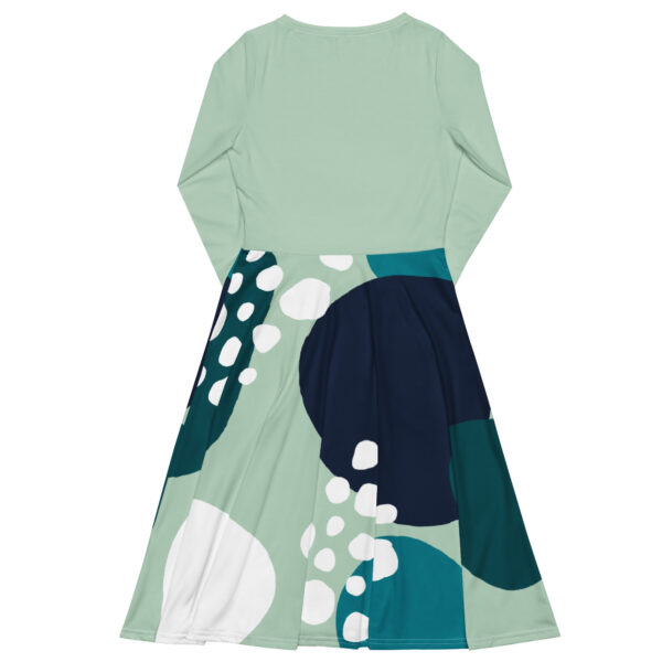 Edgewater Dot  Print Long Sleeve Midi Dress - Image 2